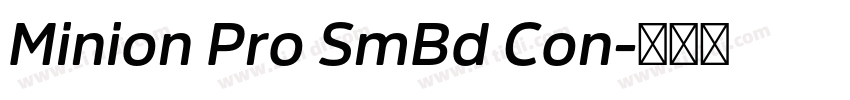 Minion Pro SmBd Con字体转换